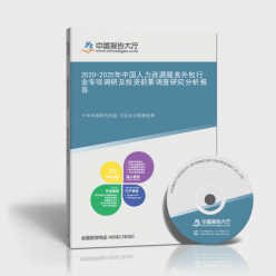 2020-2025年中国人力资源服务外包行业专项调研及投资前景调查研究分析
